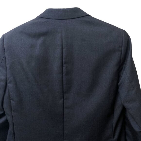 INDOCHINE Mens Blazer Navy Blue Sz 36 Approx. Wool Silk Blend All Season Bespoke - Picture 6 of 12